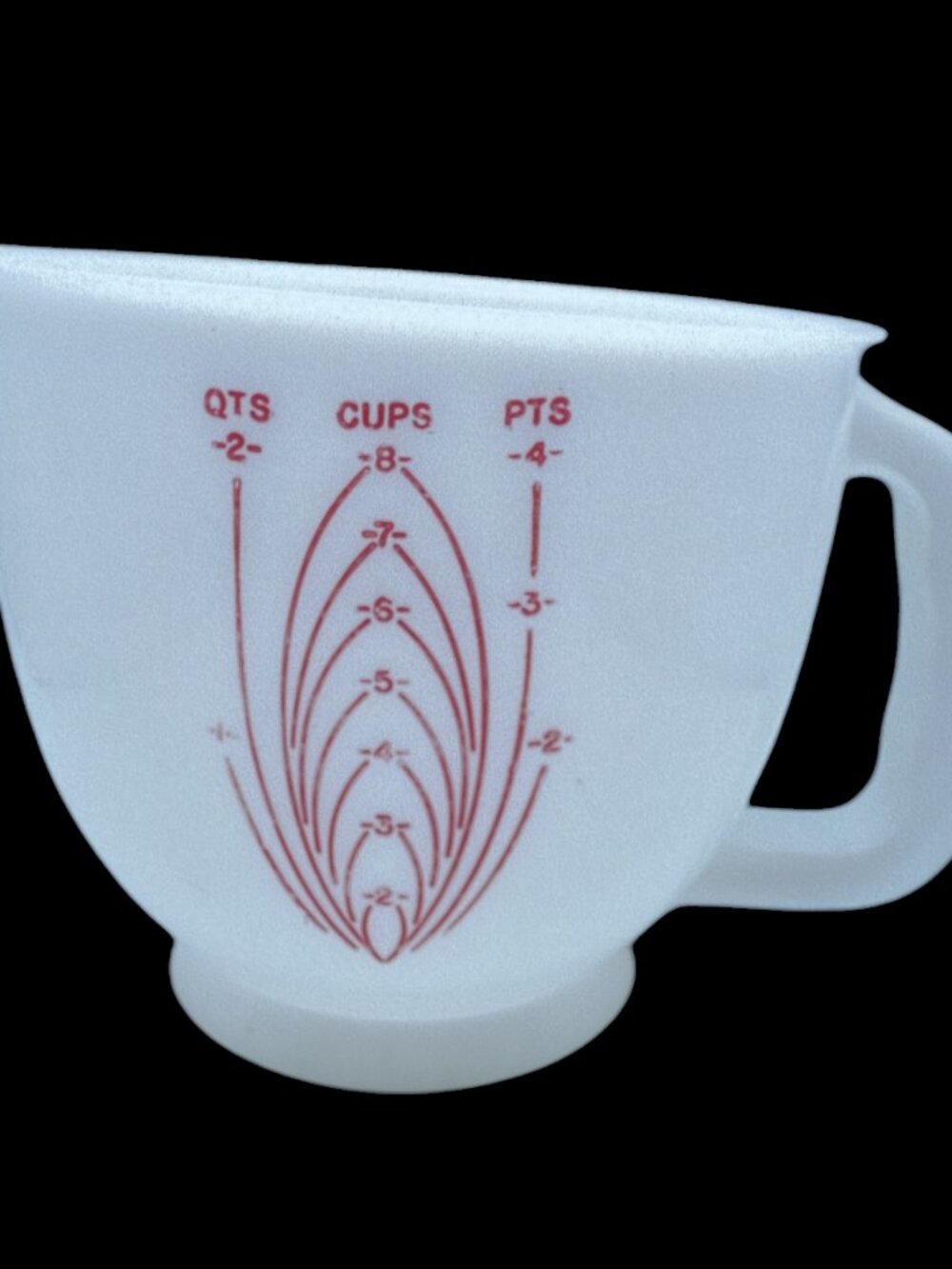 Tupperware Mix N Stor 8 Cup 2 Qts 4 Pts Measuring Bowl 500-7 EUC 1970s